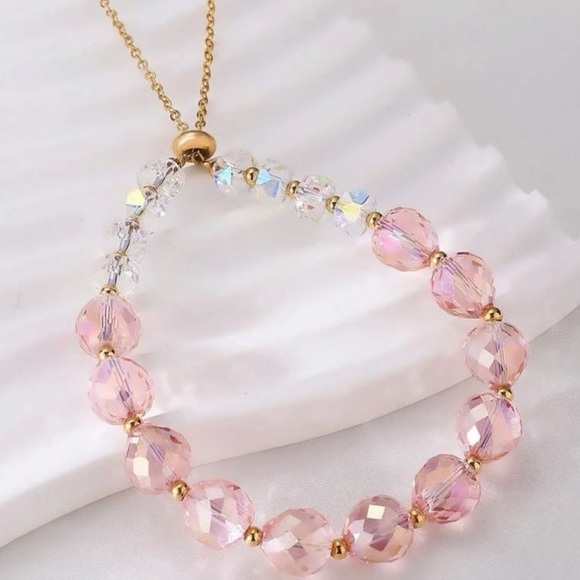 Natural Crystal Beaded Bracelet - Picture 2 of 5